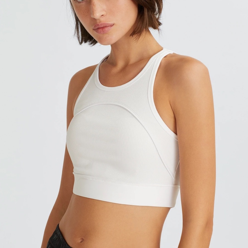 NYLORA RUBIO RIBBED TANK WHITE NEW!